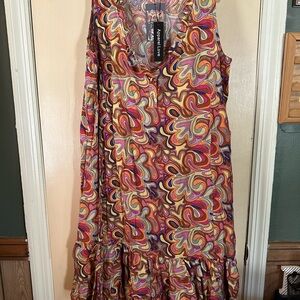 Women's Colorful Midi Dress